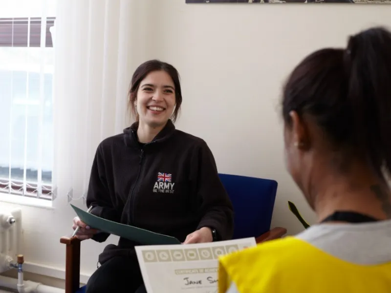 woman-holding-infographic