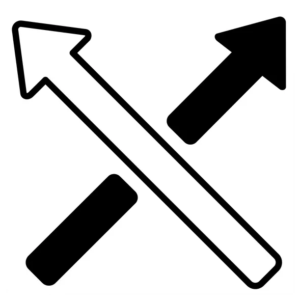 This is beautiful handcrafted pixel perfect duo line black Arrows icon