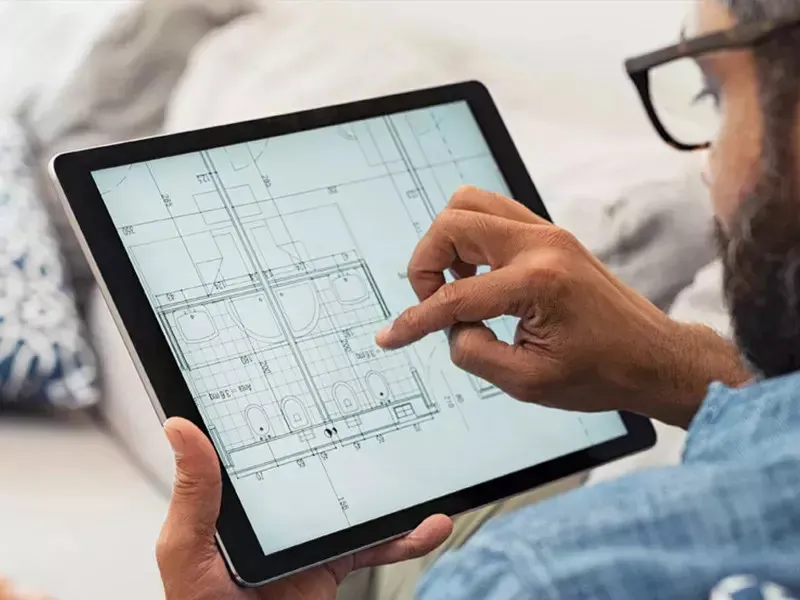 Planning officers using modern digital tools and analytics dashboards