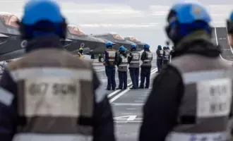 Royal navy cadets on training