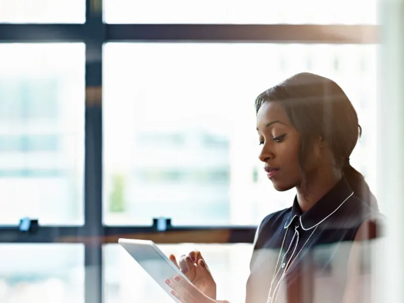A women talking over phone